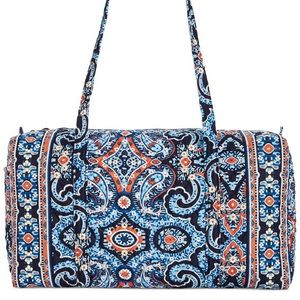 Vera Bradley Large Duffel | BlueOrange Paisley